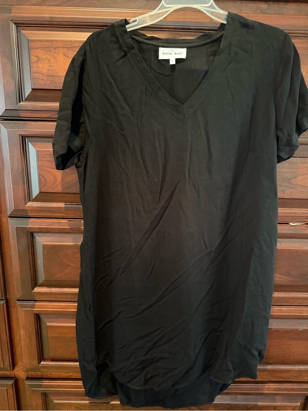 Bella Dahl Black V-Neck Mini Dress